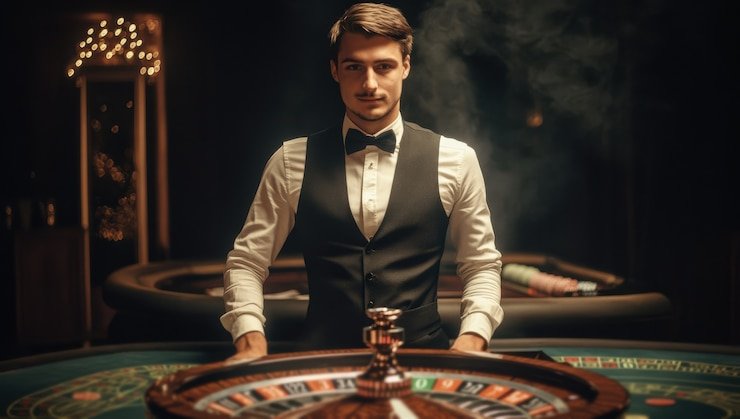 Play'n GO live-dealer roulette table with live streamed gameplay